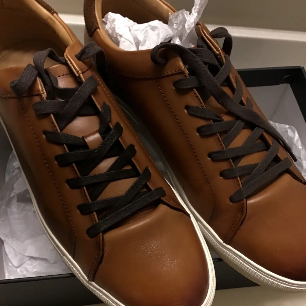 NORDSTROM LEATHER SNEAKERS MENS - Picture 14 of 16